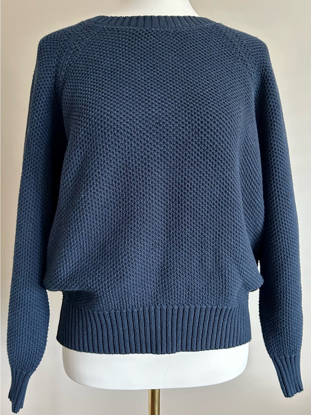 American Holic Classic Navy Cotton Pullover Sweater